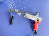 AK-Duo tufting machine in bright orange, short 7-15mm needle