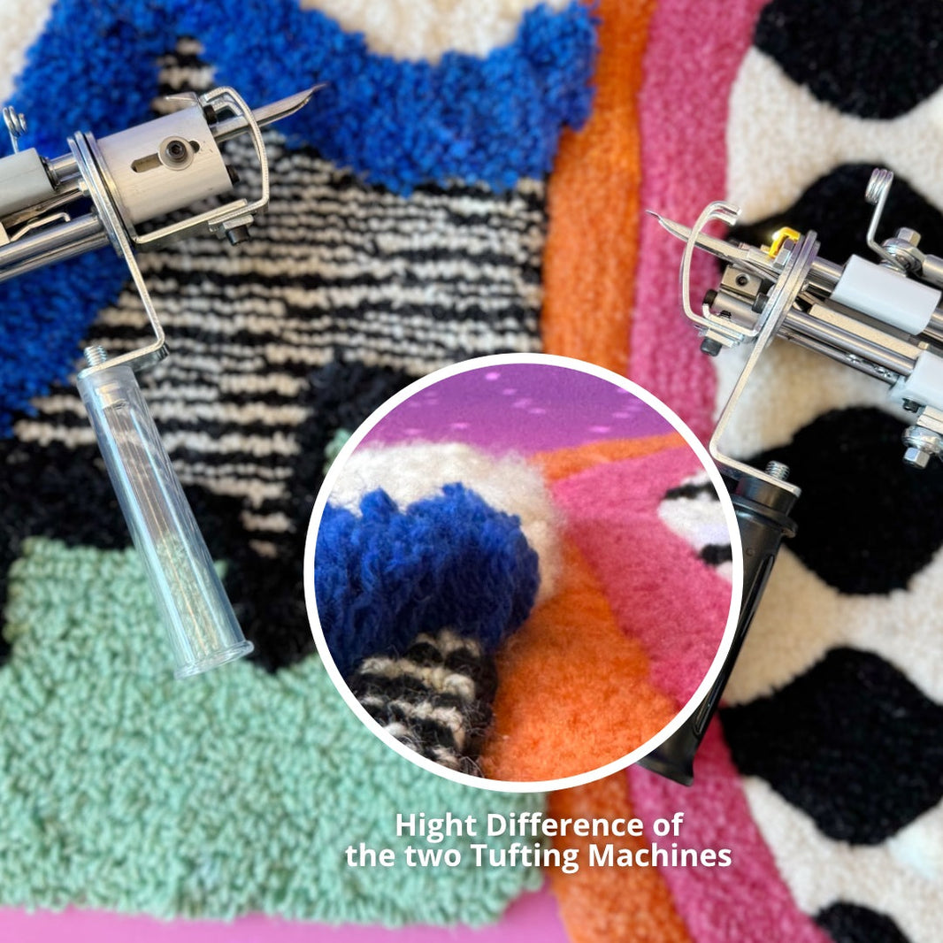 AK-DUO high pile tufting machine, close-up detail