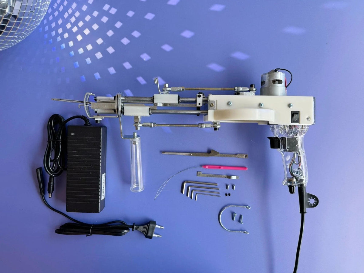 AK-Duo tufting machine in clear, side view