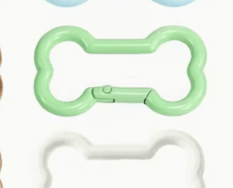 Craftinglove dog bone carabiner clasp