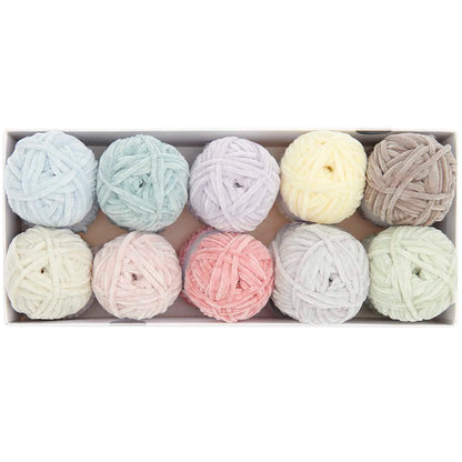 Ricorumi Chenille-Garn, Pastell Set mit 10 x 25g von Rico Design