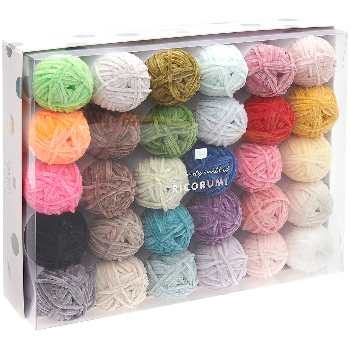 Ricorumi Chenille-Garn, Set mit 30 x 25g von Rico Design