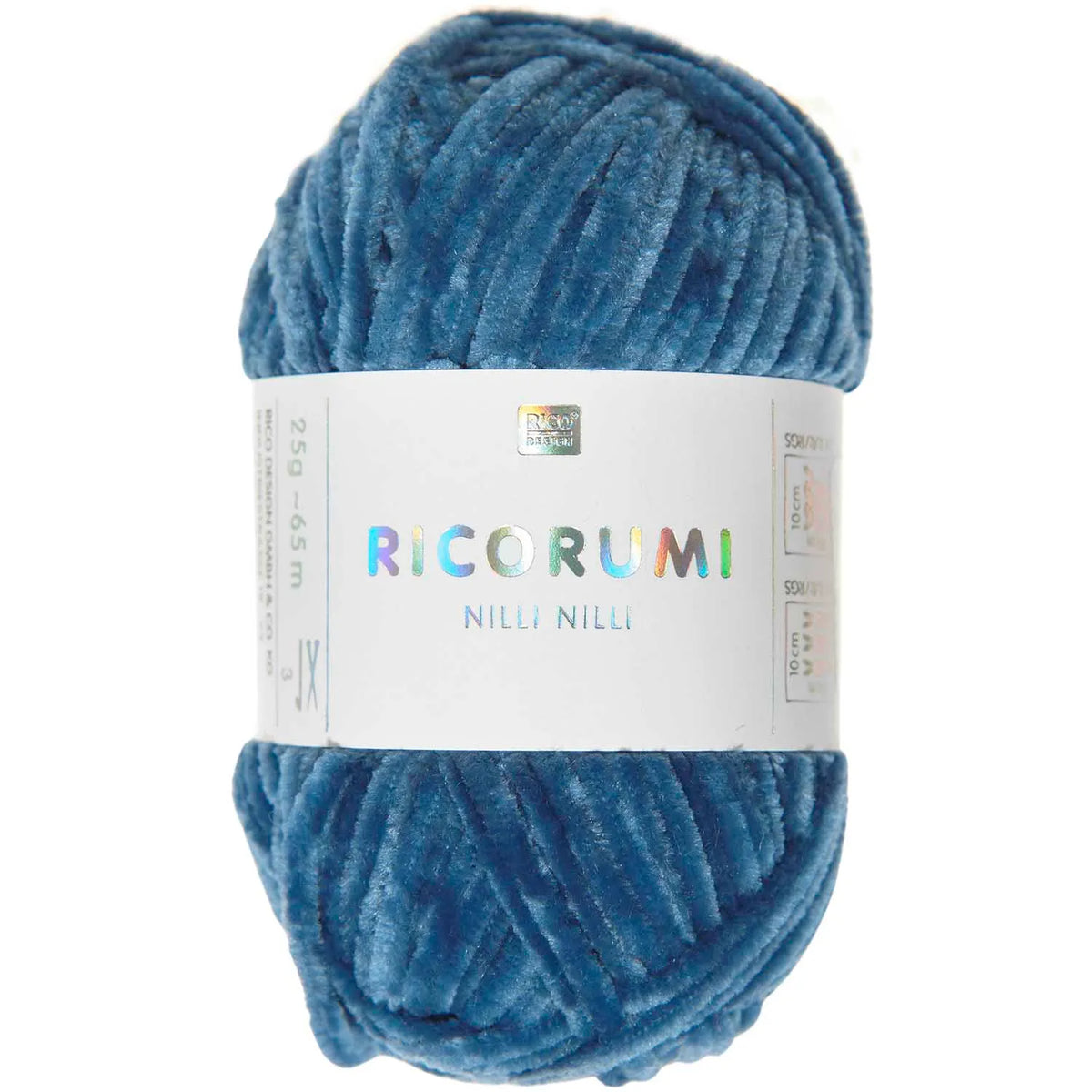 Ricorumi Chenille-Garn in blau, 25g-Knäuel von Rico Design