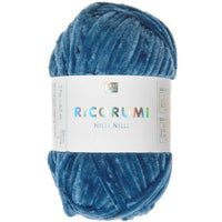 Ricorumi Chenille-Garn in blau, 25g-Knäuel von Rico Design