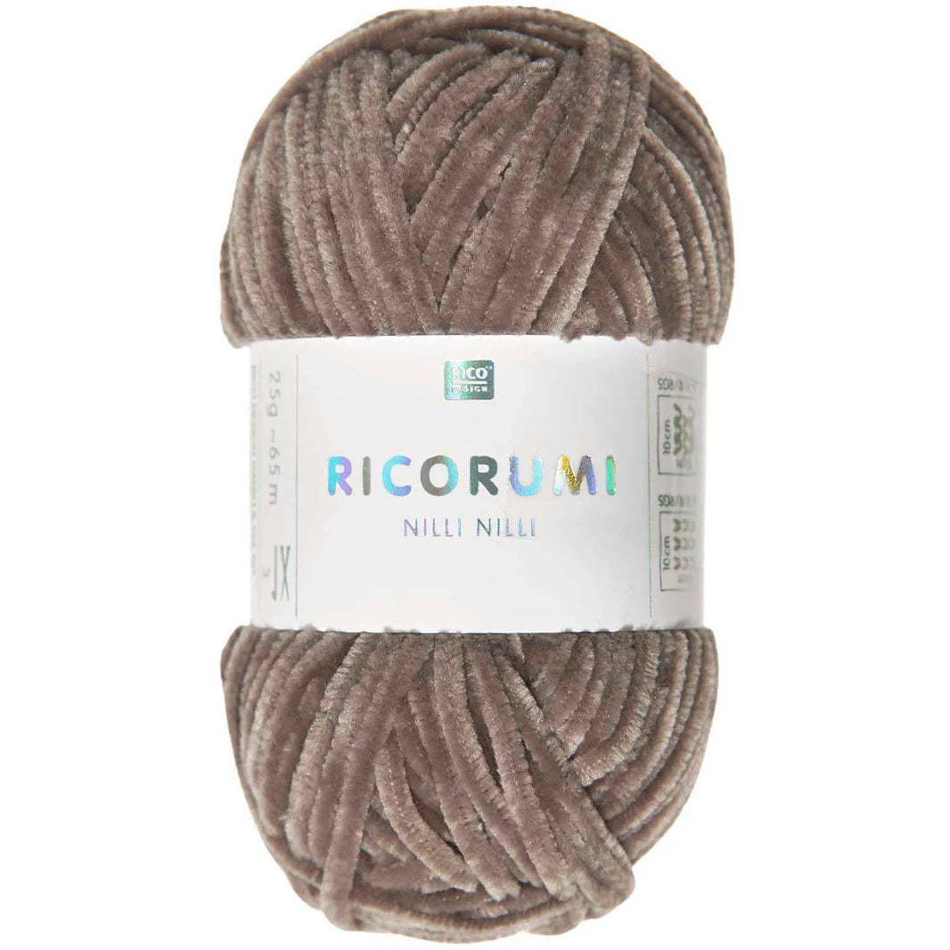 Ricorumi Chenille-Garn in nougat, 25g-Knäuel von Rico Design