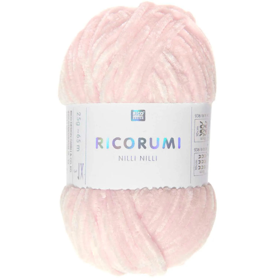 Ricorumi Chenille-Garn in rosa, 25g-Knäuel von Rico Design