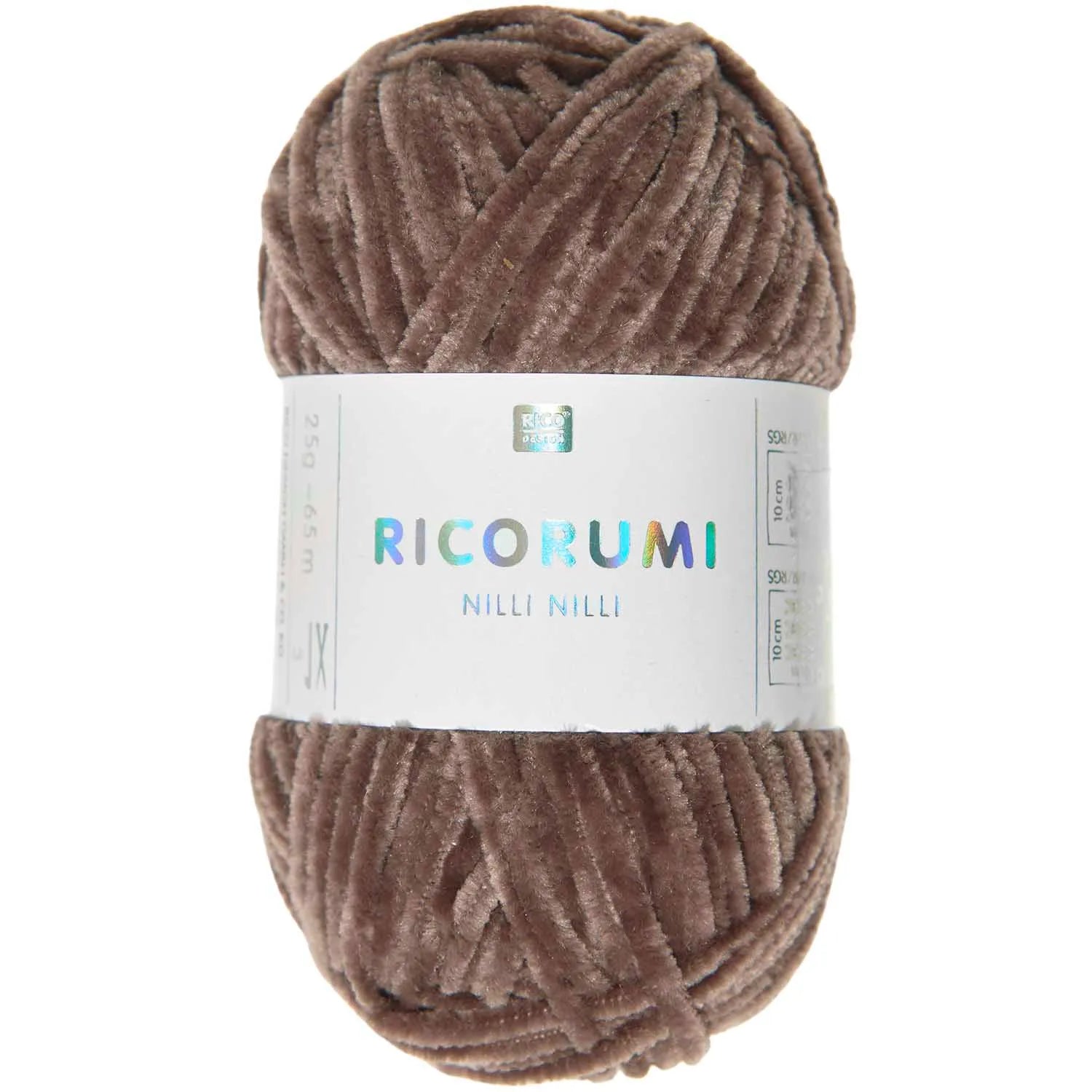 Ricorumi Chenille-Garn in schokolade, 25g-Knäuel von Rico Design