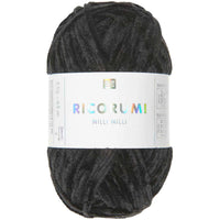 Ricorumi Chenille-Garn in schwarz, 25g-Knäuel von Rico Design