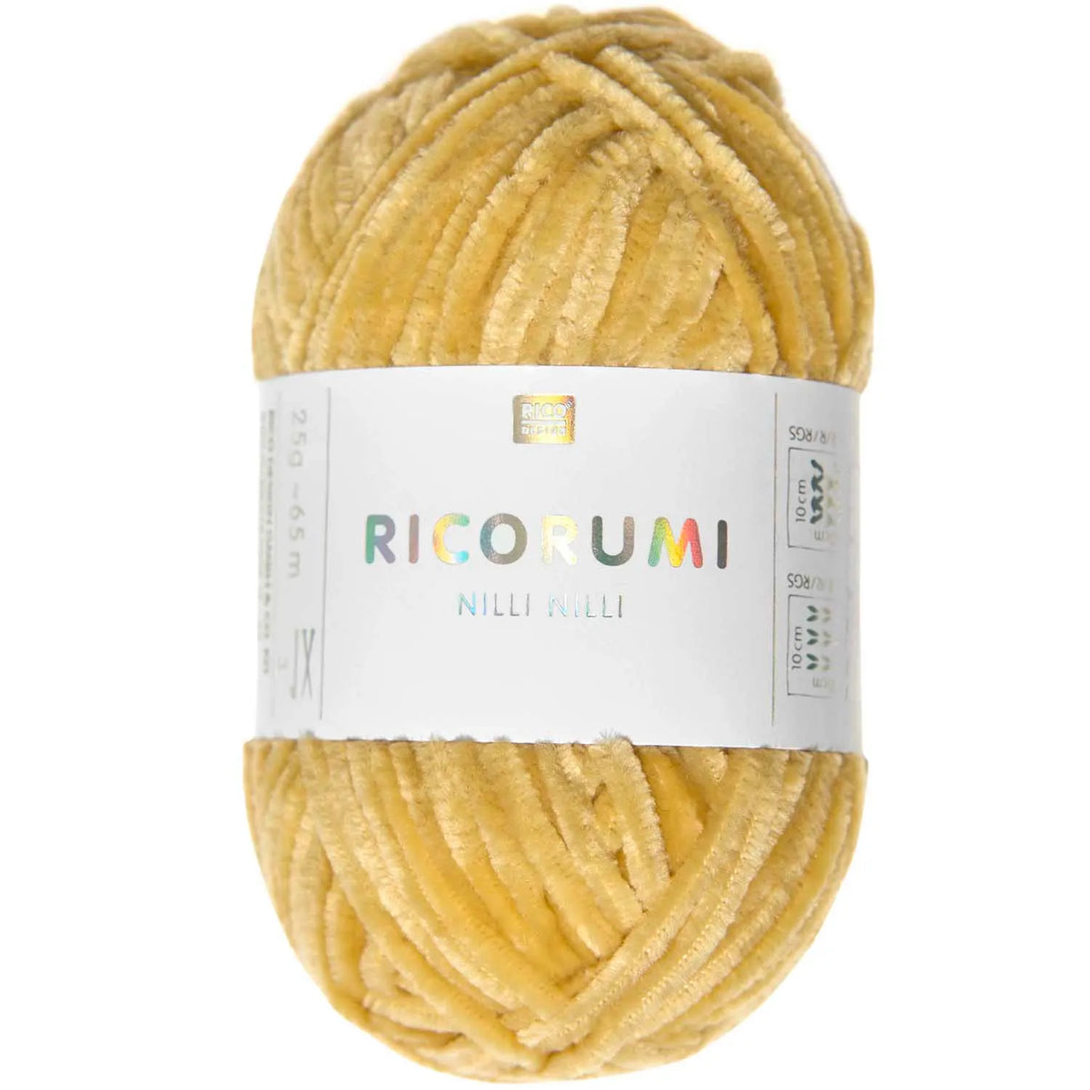 Ricorumi Chenille-Garn in senf, 25g-Knäuel von Rico Design