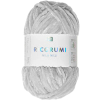 Ricorumi Chenille-Garn in silbergrau, 25g-Knäuel von Rico Design