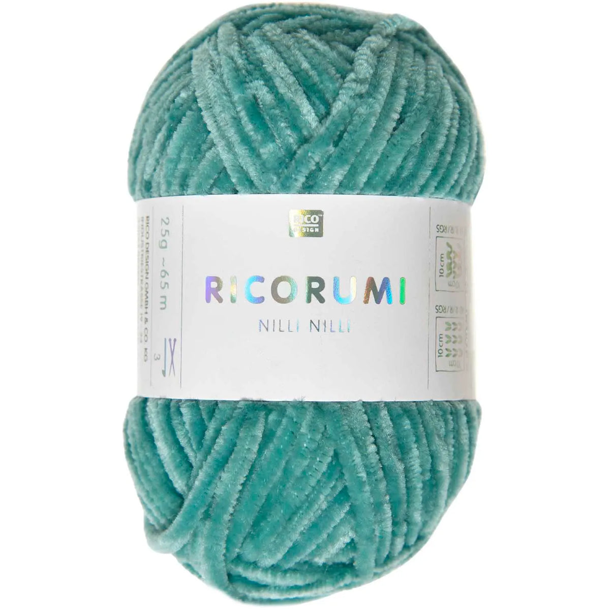 Ricorumi Chenille-Garn in türkis, 25g-Knäuel von Rico Design