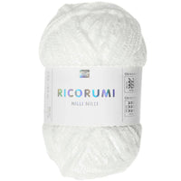 Ricorumi Chenille-Garn in weiss, 25g-Knäuel von Rico Design