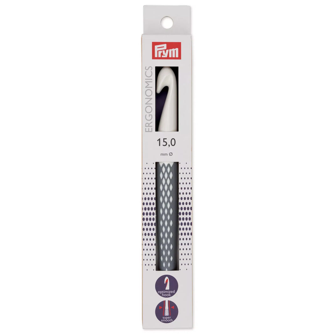 Prym ergonomic crochet hook, 15mm size