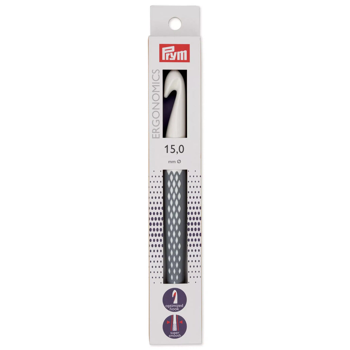 Prym ergonomic crochet hook, 15mm size