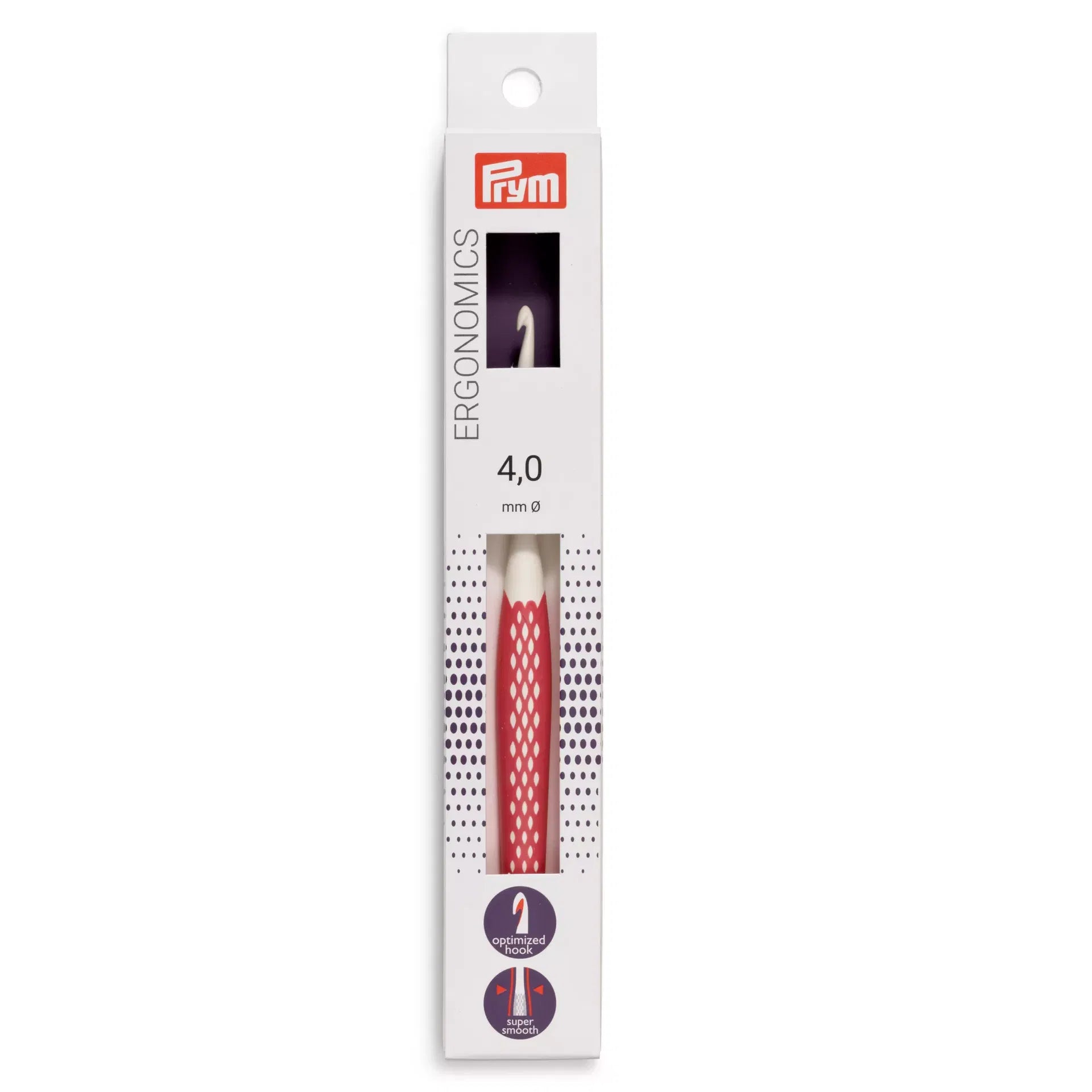 Ergonomische Häkelnadel, 4mm von Prym