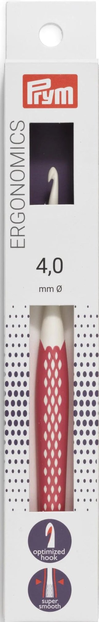 Ergonomische Häkelnadel, 4mm von Prym