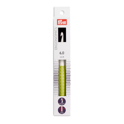 Prym ergonomische Wollhäkelnadel, 6mm und 17cm lang