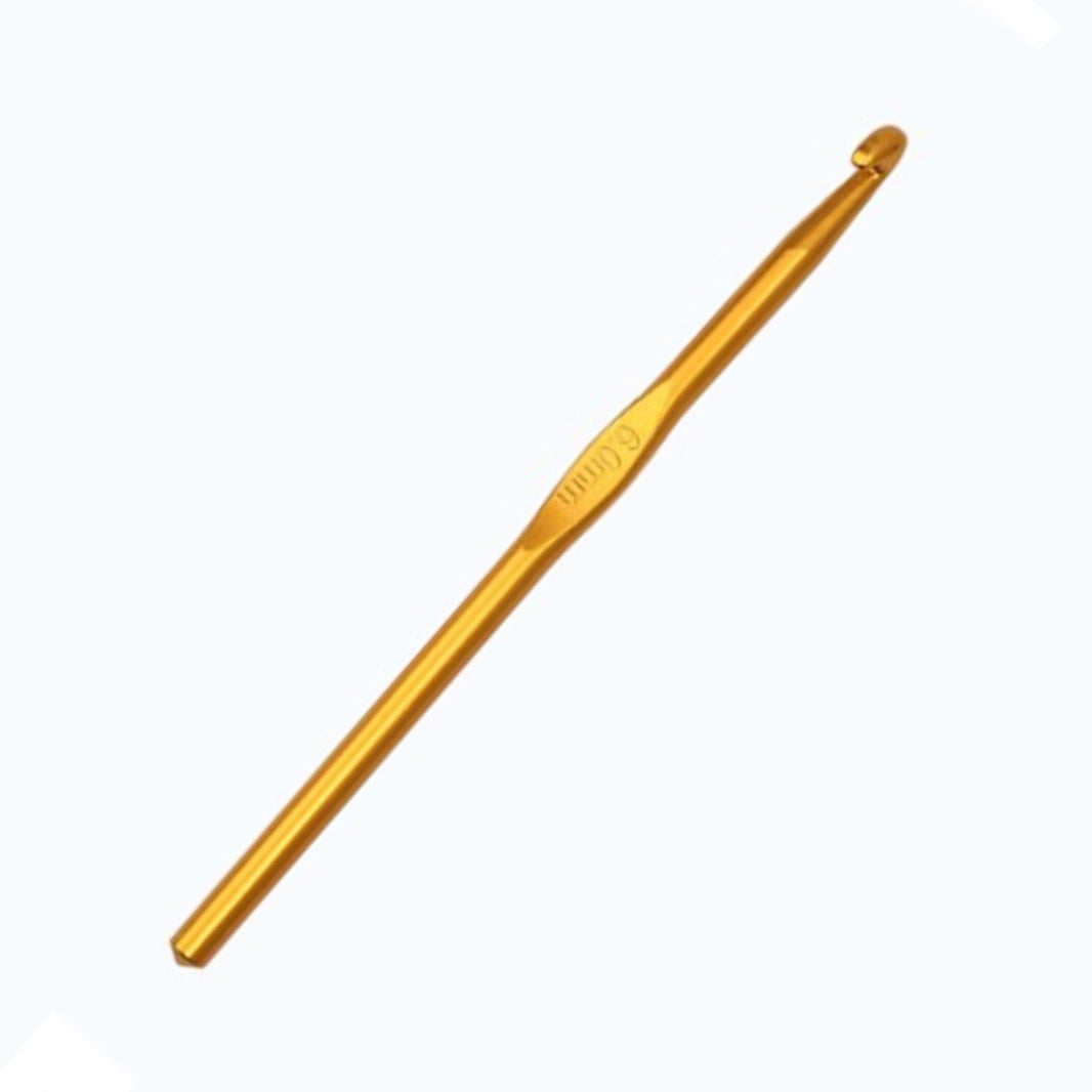 Craftinglove metal crochet hook in orange, 6mm
