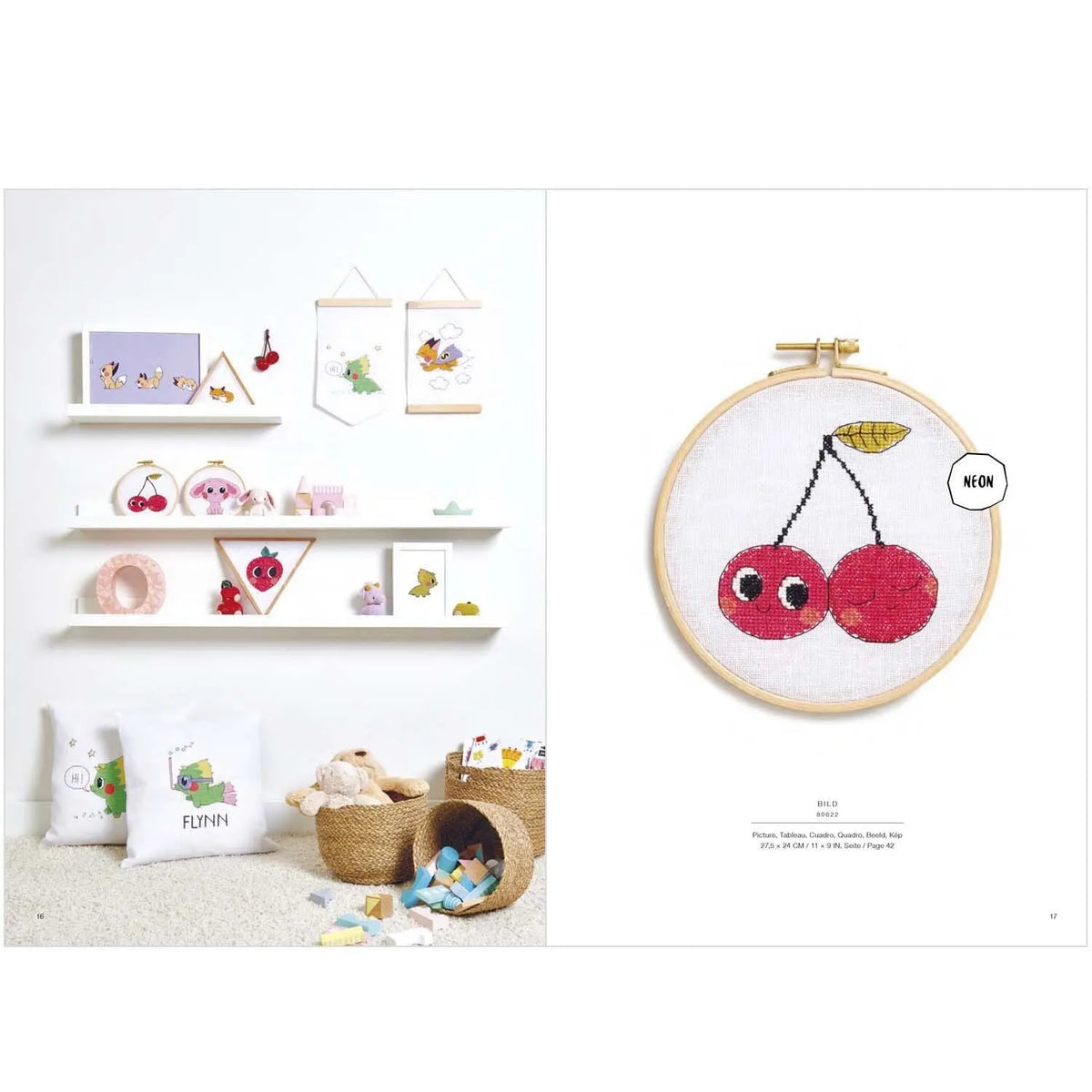 Embroidery pattern book 'Cute Cuter Kawaii' by Rico Design