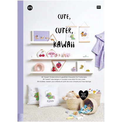 Embroidery pattern book 'Cute Cuter Kawaii' by Rico Design