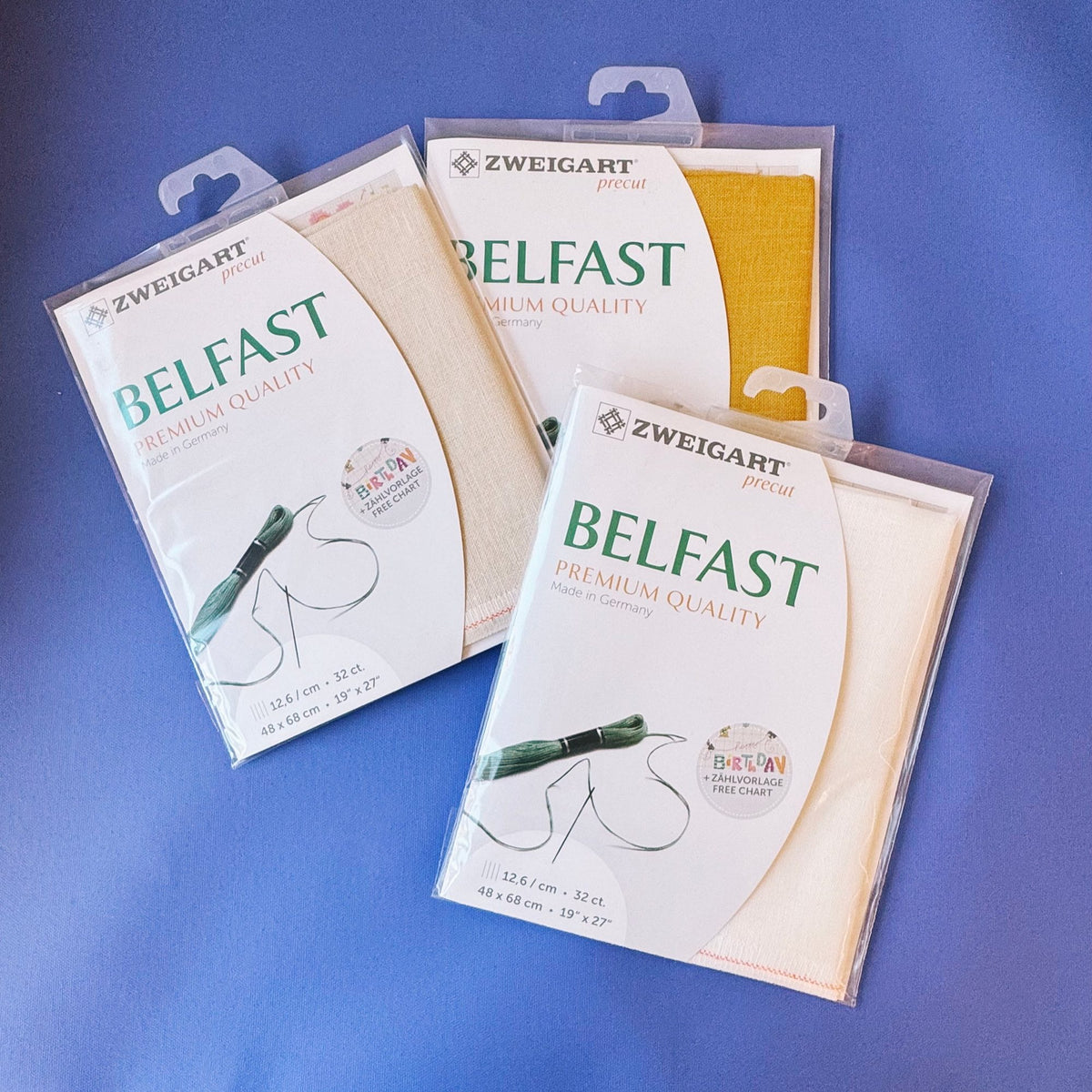 Zweigart Belfast Leinen-Stickstoff, zugeschnittenes Stück
