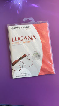 Zweigart Lugana Kreuzstichstoff in koralle, 3835/4018