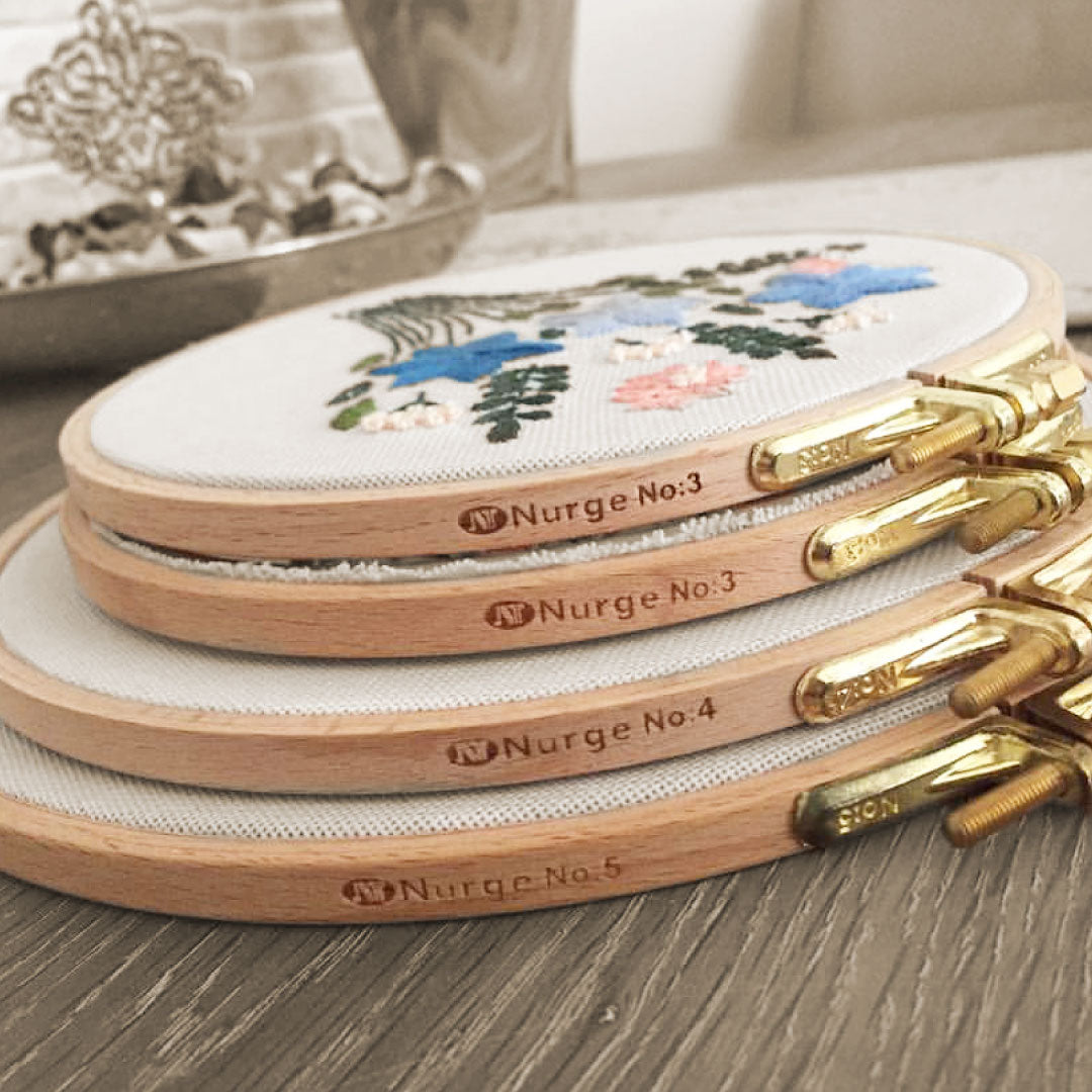 Nurge Stickrahmen aus Buchenholz mit 24mm Tiefe