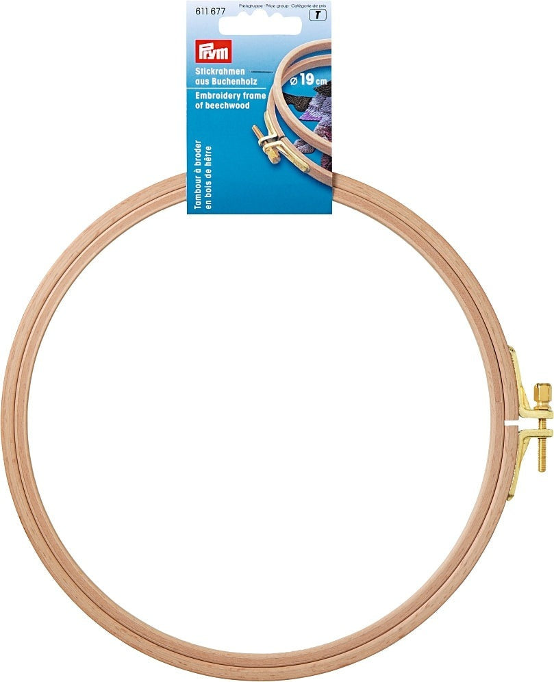 Prym embroidery hoop with screw closure