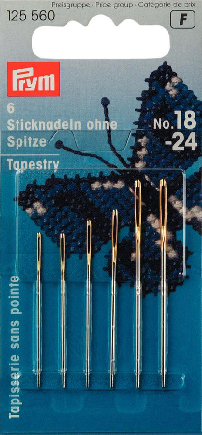 Prym embroidery needles without a point