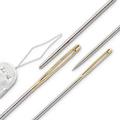 Prym embroidery needles with and without tip, detail