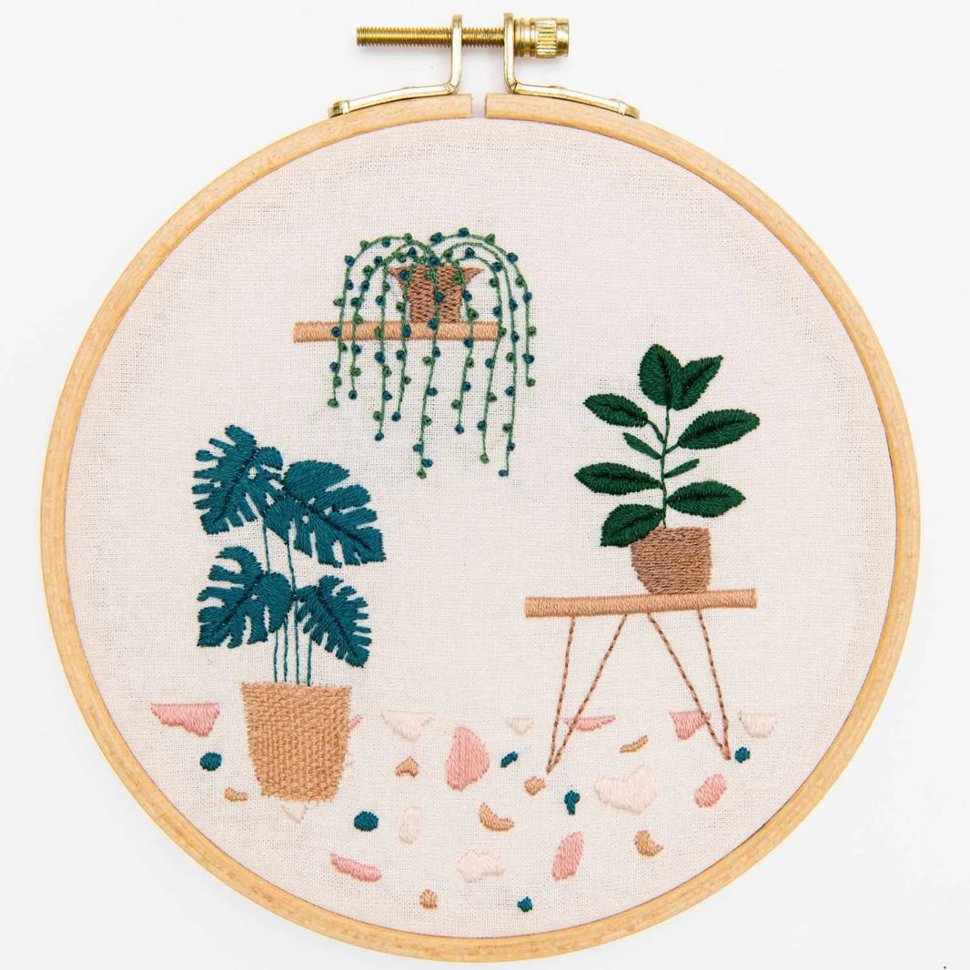 Rico Botanical embroidery set, 15.5cm hoop