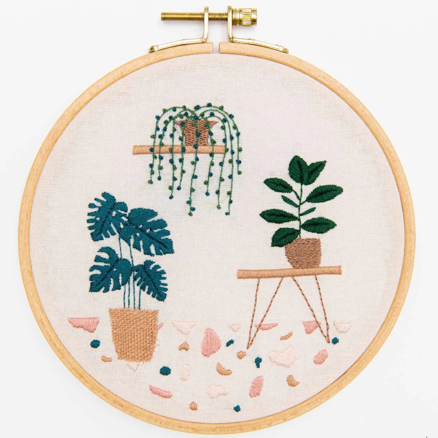 Rico Botanical embroidery set, 15.5cm hoop