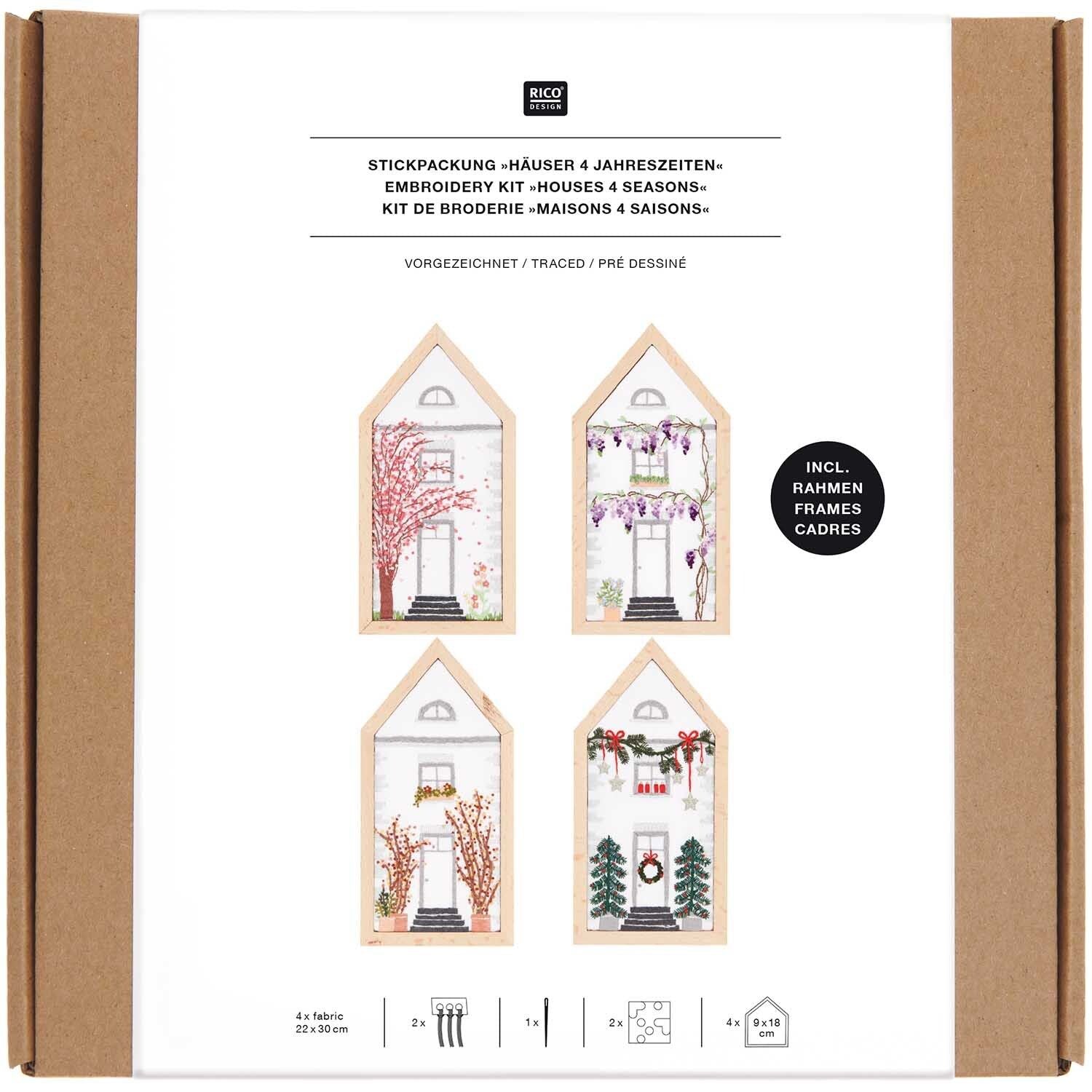 Rico Four Seasons house embroidery set, contents