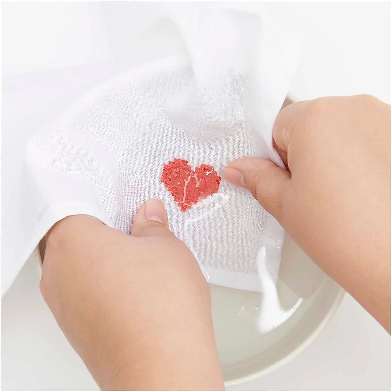 Vorgezeichnetes Stickset 'Hearts' von Rico Design
