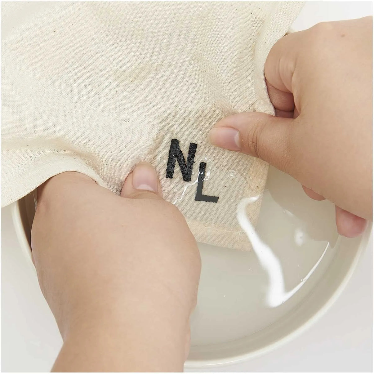 Traced embroidery kit 'Letters' by Rico Design