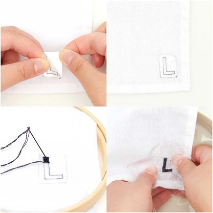 Traced embroidery kit 'Letters' by Rico Design