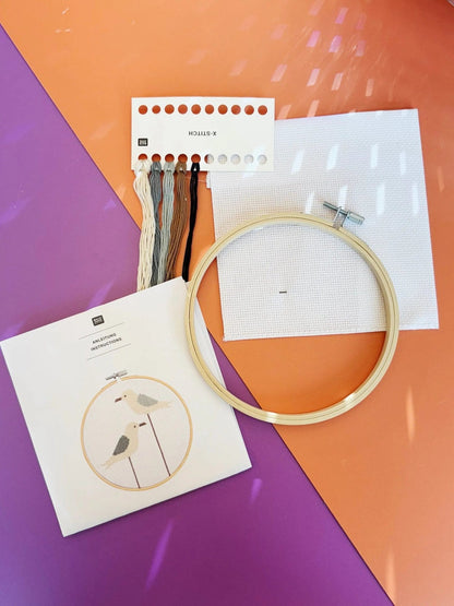 Kreuzstich-Stickset 'Seagul', 15cm von Rico Design