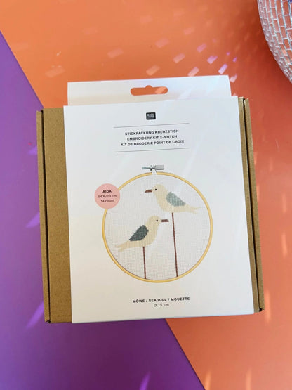 Kreuzstich-Stickset 'Seagul', 15cm von Rico Design