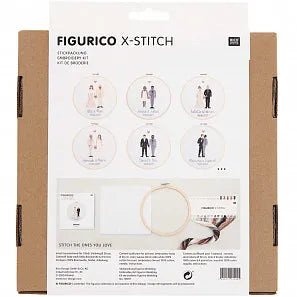 Kreuzstich-Stickset 'Wedding' von Rico Design