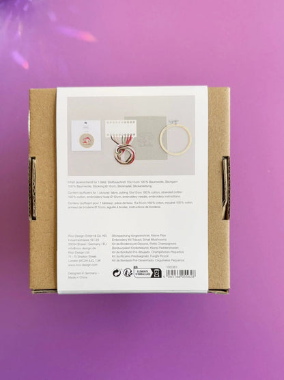 Traced embroidery kit 'small Mushroom' by Rico Design