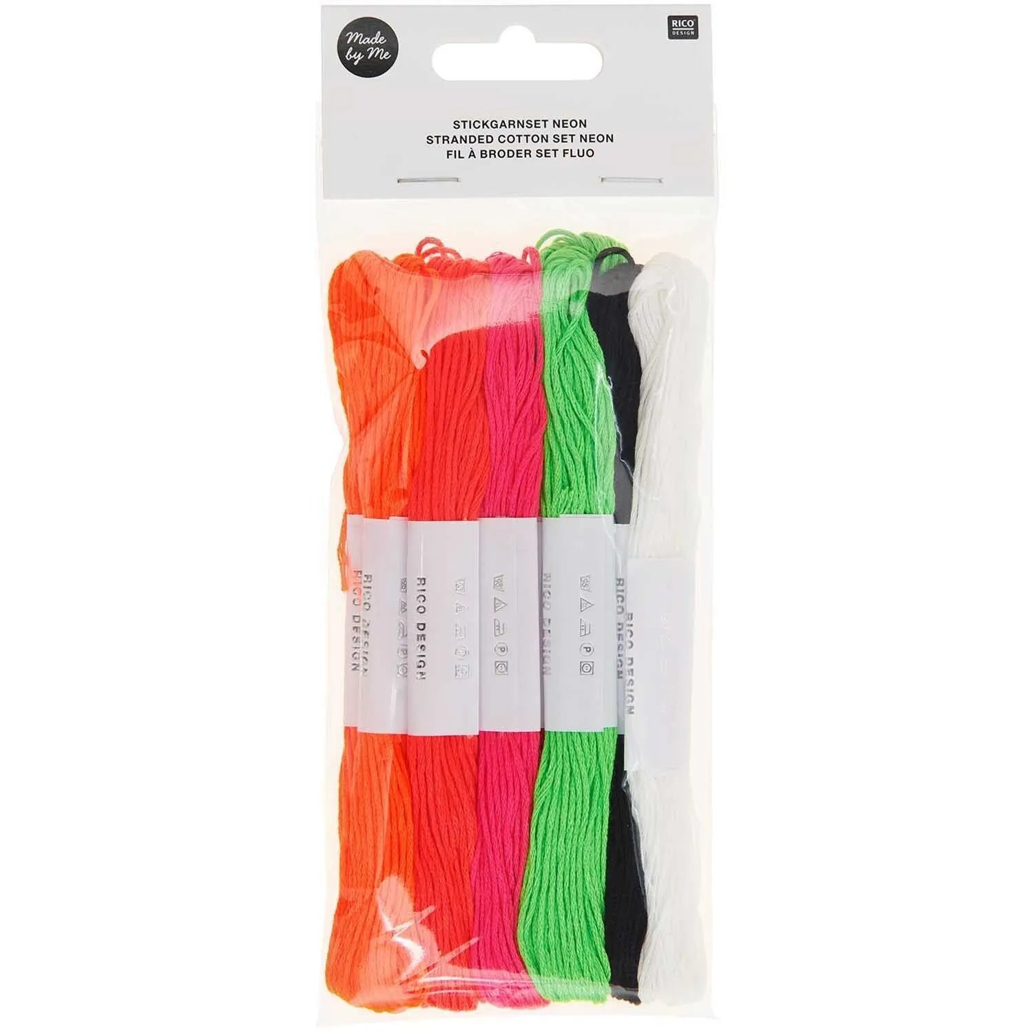 Stickgarn-Set in Neon, 10 Docken von Rico Design