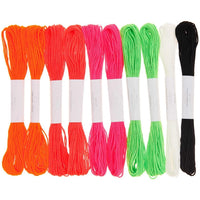 Stickgarn-Set in Neon, 10 Docken von Rico Design