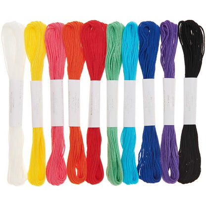 Stickgarn-Set in Rainbow, 10 Docken von Rico Design