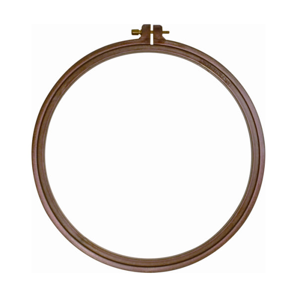 Nurge plastic embroidery hoop with wood-effect finish