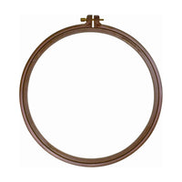 Nurge plastic embroidery hoop with wood-effect finish