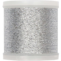 Metallic-Stickgarn in silver, 200m von Rico Design