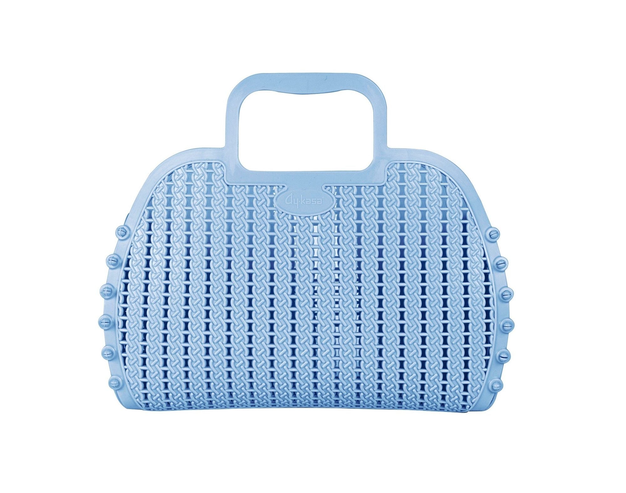 Aykasa faltbare Mini-Tasche in Babyblau, gefaltet