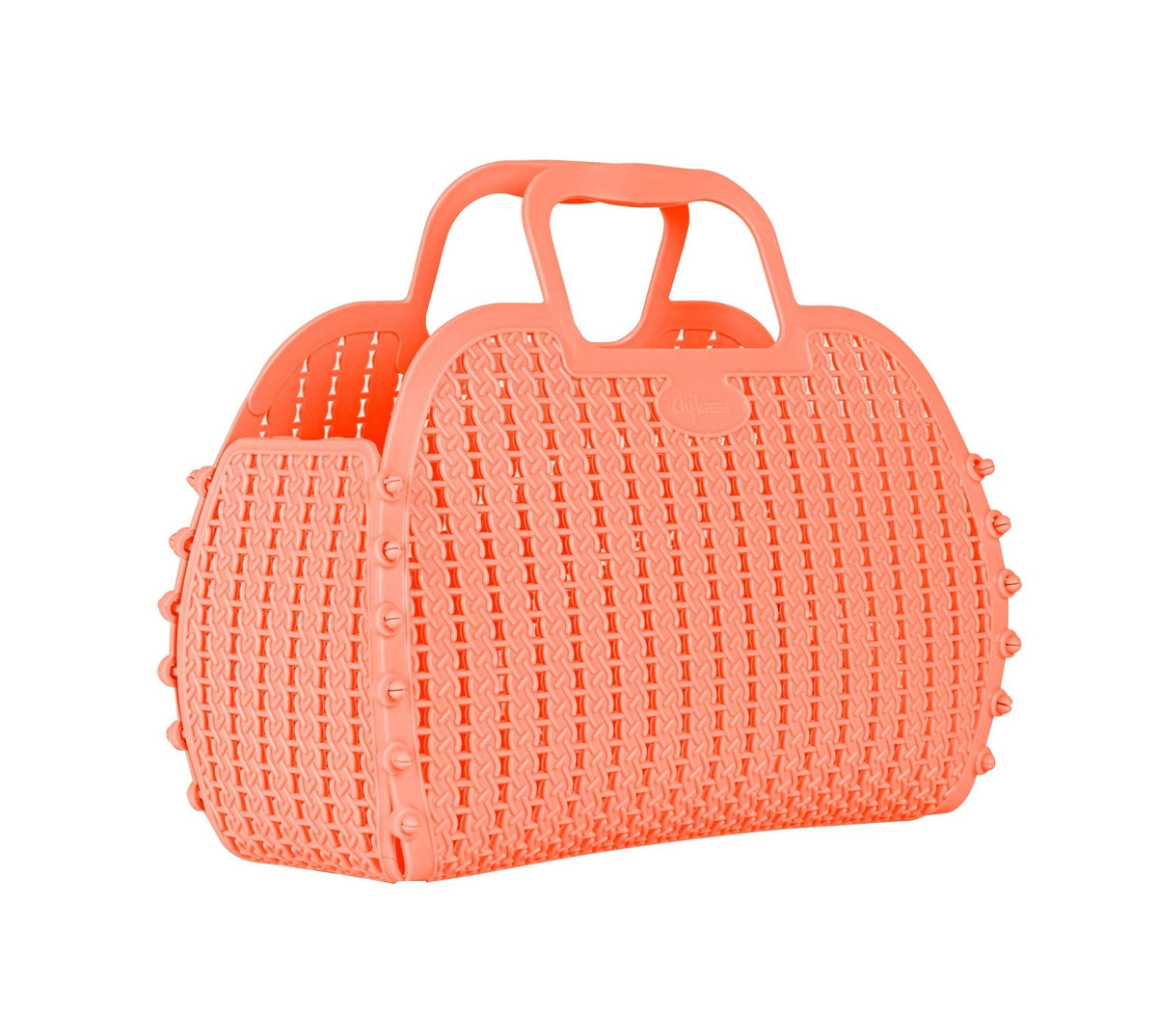 Aykasa faltbare Mini-Tasche in Lachsrosa, gefaltet