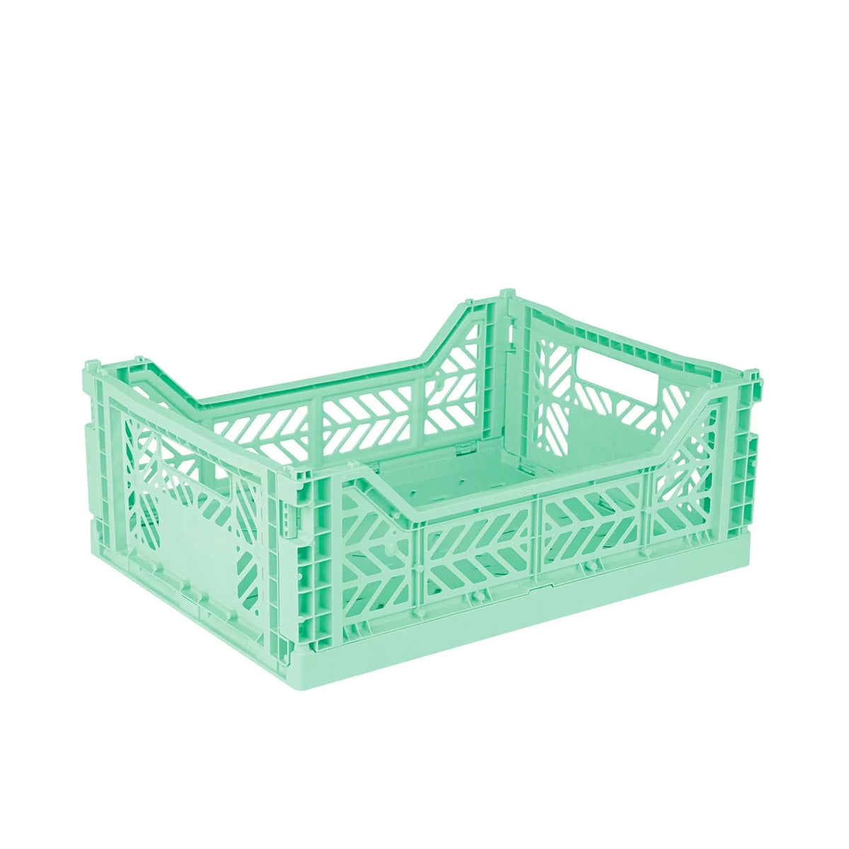 Aykasa Midi foldable crate in Warm Mint