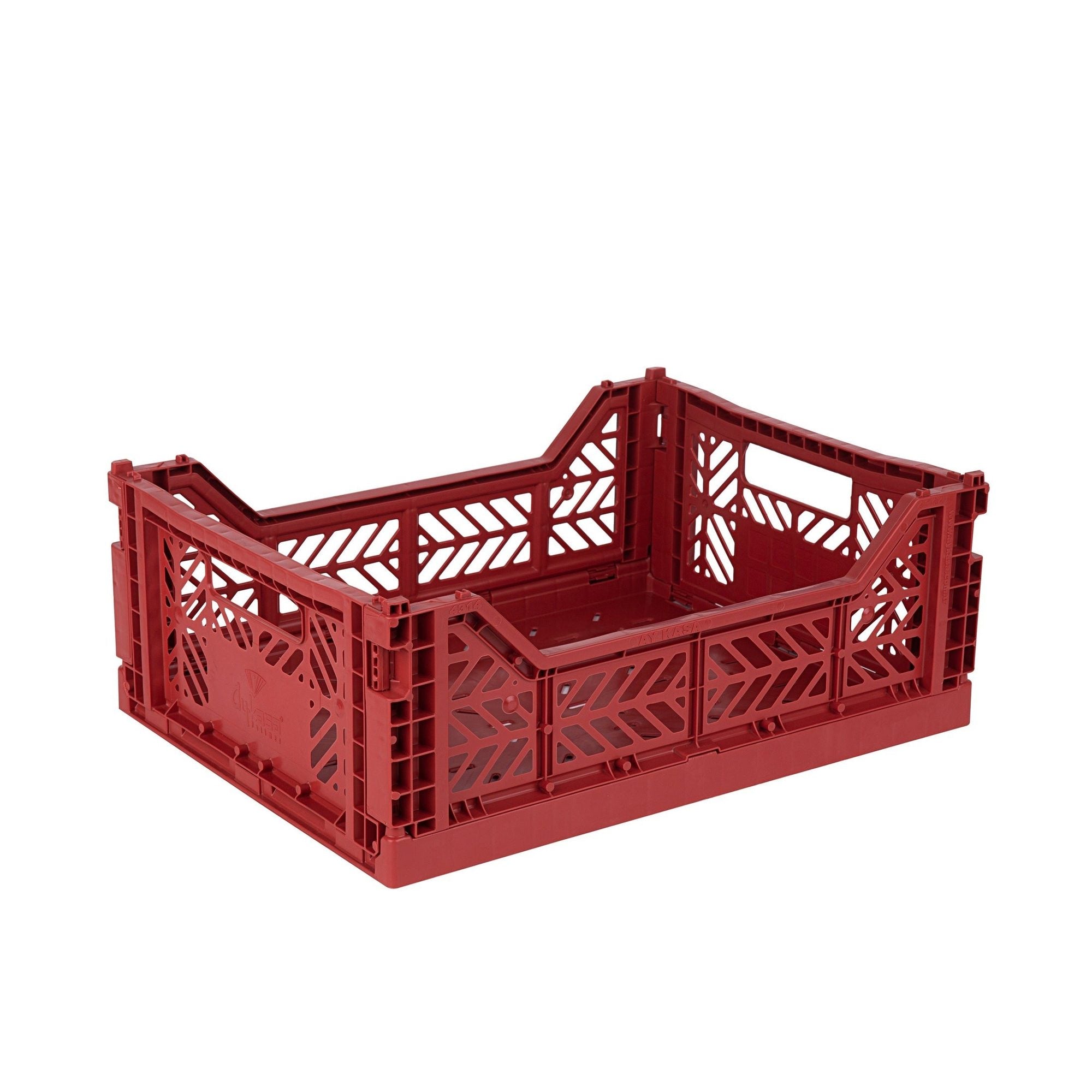 Aykasa Midi foldable crate in Tile Red